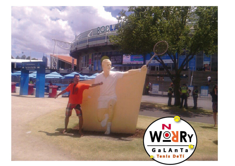 Melbourne - Australian Open - socha Roda Lavera